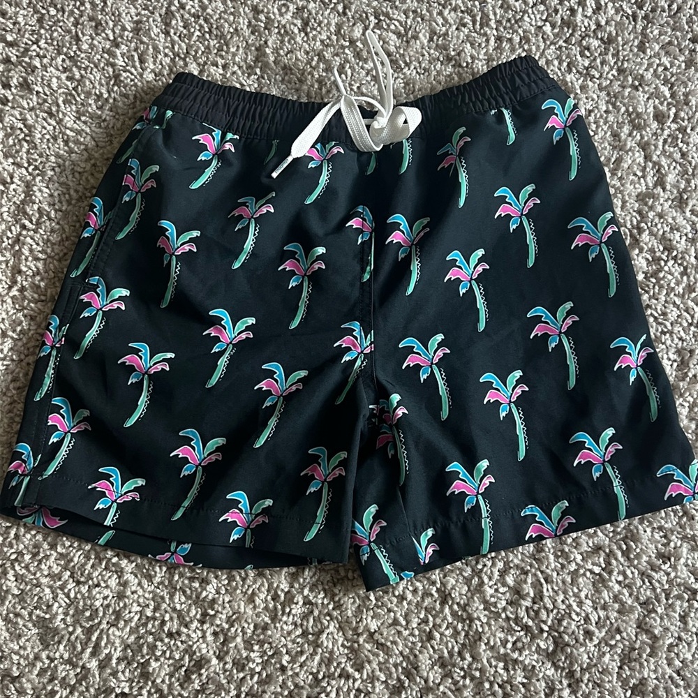 Swim Shorts with Palm Tree Print